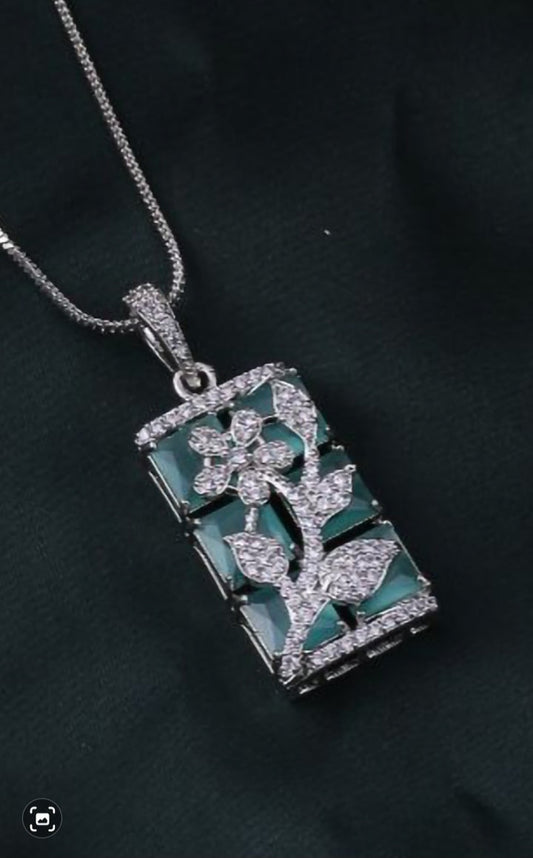 Gold Brass Premium & Elegant Pendant Set For Women