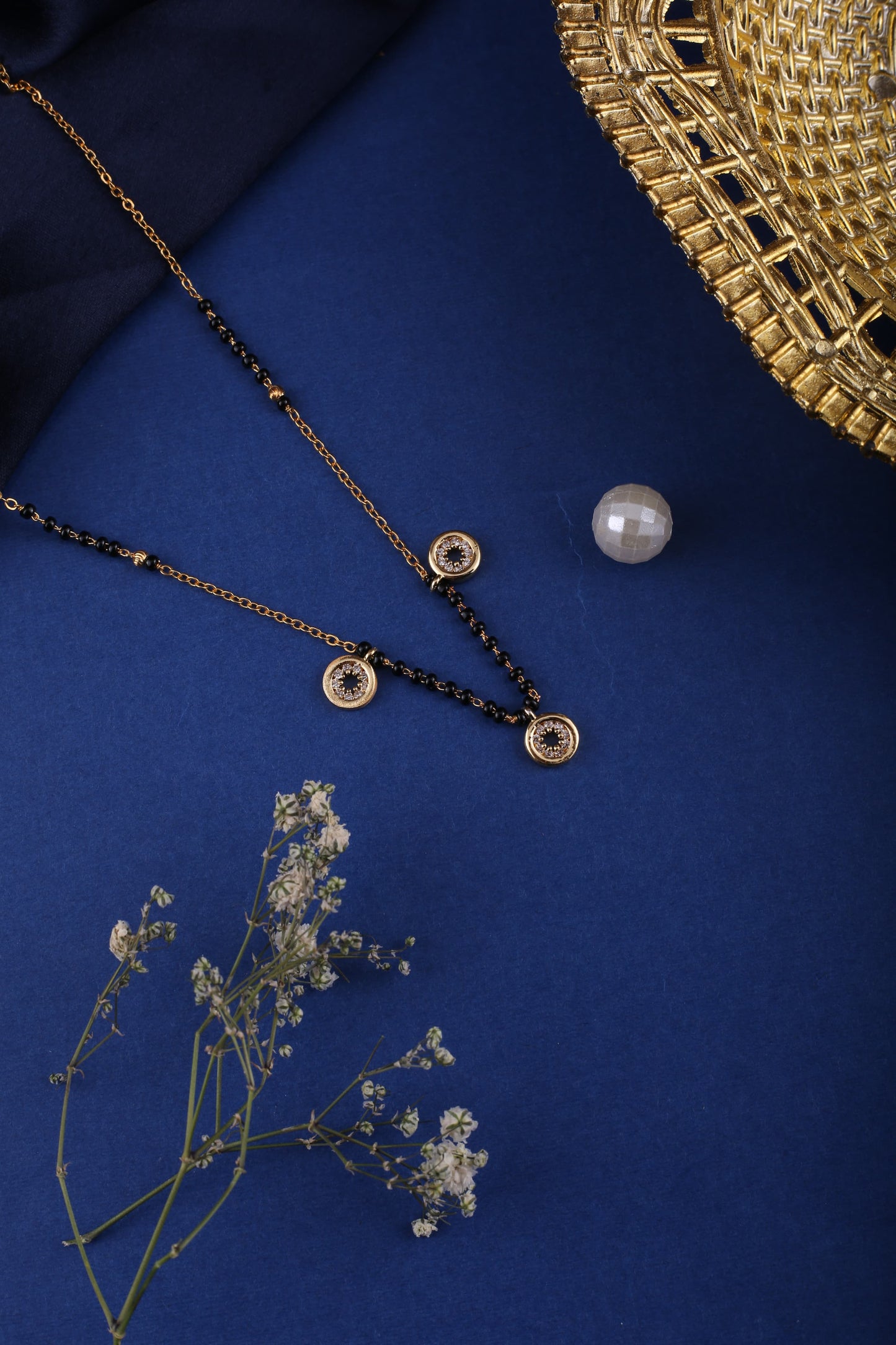 Gold Brass Premium & Elegant Mangalsutra Pendant For Women