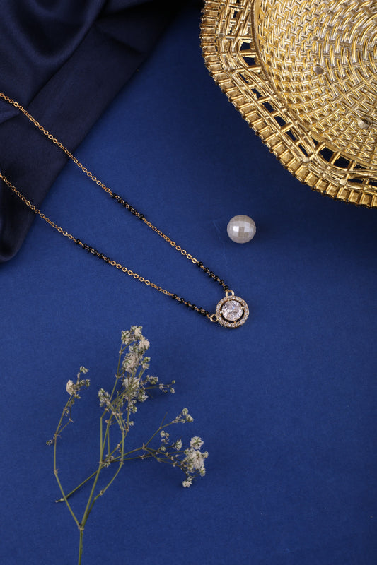 Gold Brass Premium & Elegant Mangalsutra Pendant For Women