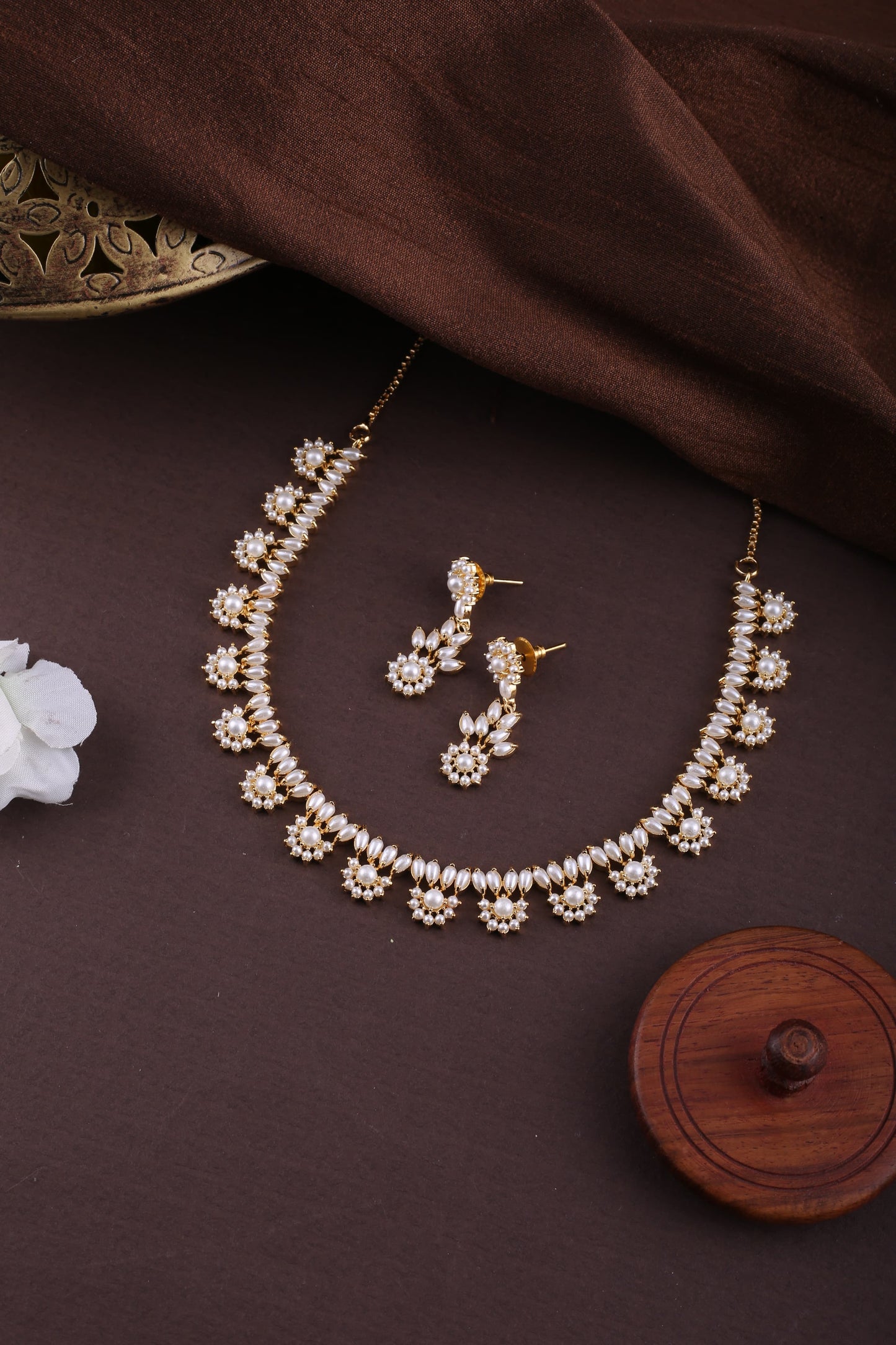 Pearl Necklace Set For Women
