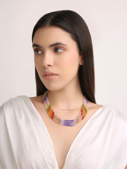 AuraFlow Grace Necklace | Front View | SeaShell4U Jewels