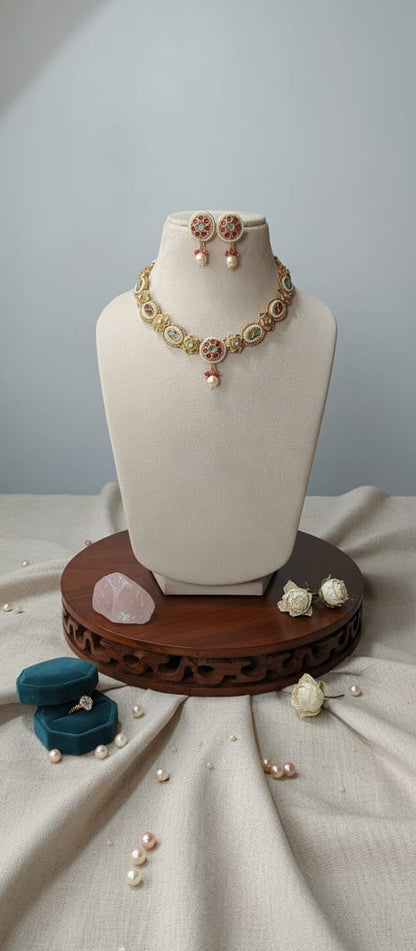 Heritage Brass Necklace | Front View | SeaShell4U Jewels