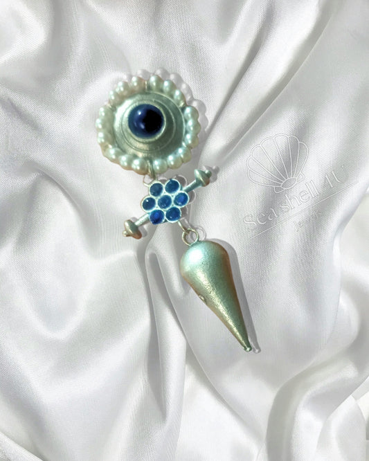 Heritage-Inspired Oxidised Elegant Earrings | Front Design | SeaShell4U Jewels