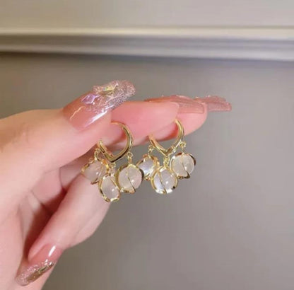 Crystal Hoop Earrings