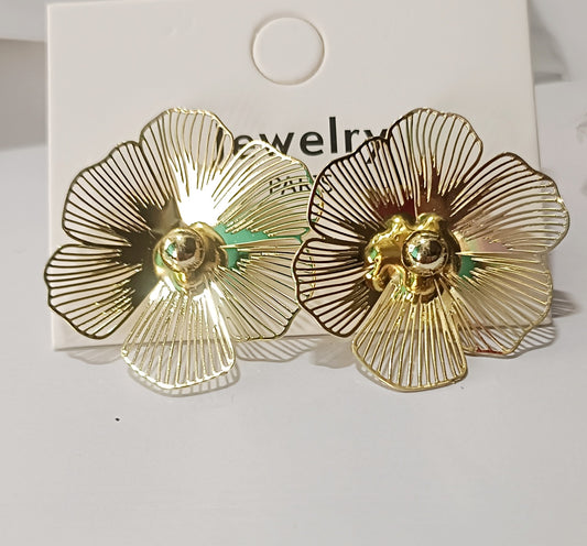 Blossom Charm Elegant Flower Earrings | Front Design | SeaShell4U Jewels