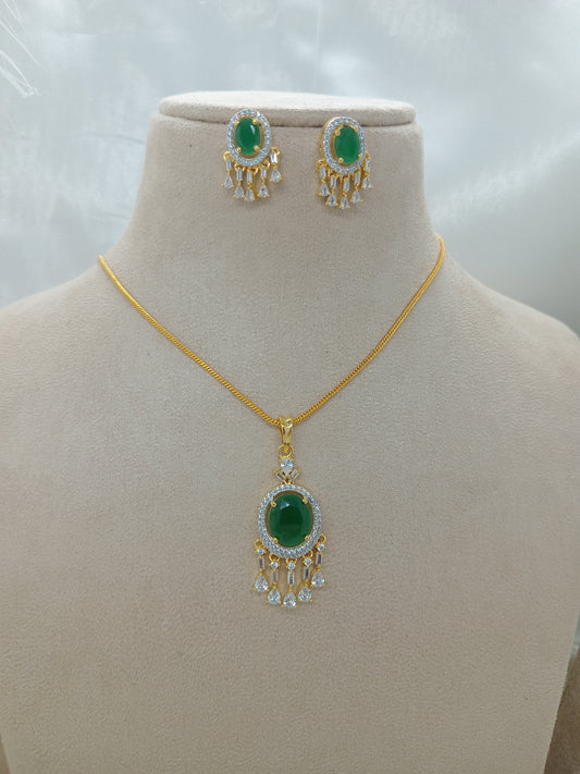 Elegant Gold Brass Necklace Set for Women | Front Design | SeaShell4U Jewels