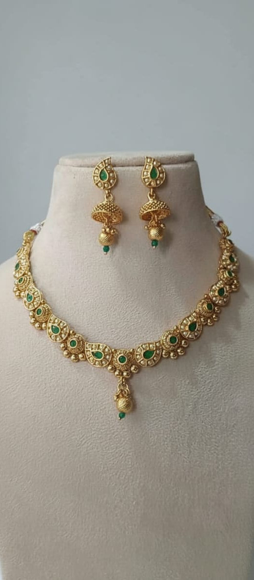Elegant Premium Bridal Necklace Set – Front Design | SeaShell4U Jewels