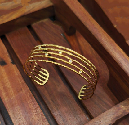 Gold Brass Premium & Elegant Bracelet For Women