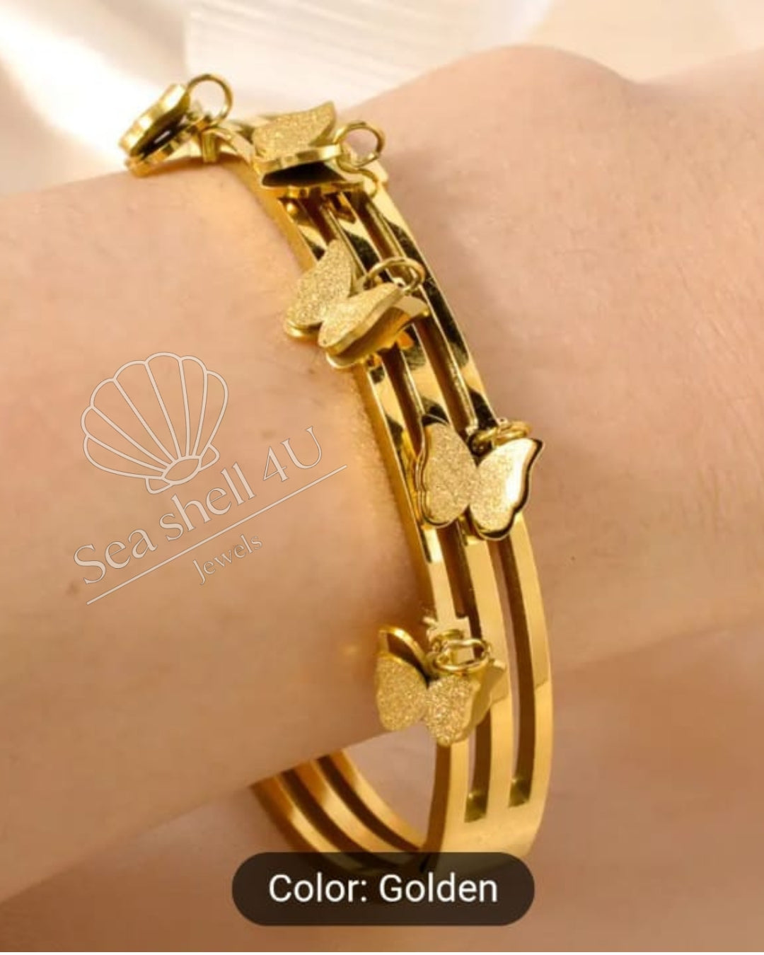 Gold Brass Premium & Elegant Bracelet For Women