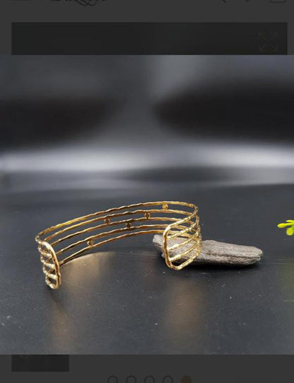 Gold Brass Premium & Elegant Bracelet For Women