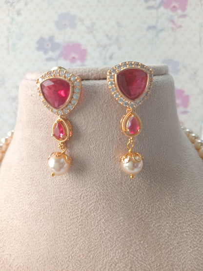 Elegant Moti Haar Jewellery | Front View | SeaShell4U Jewels