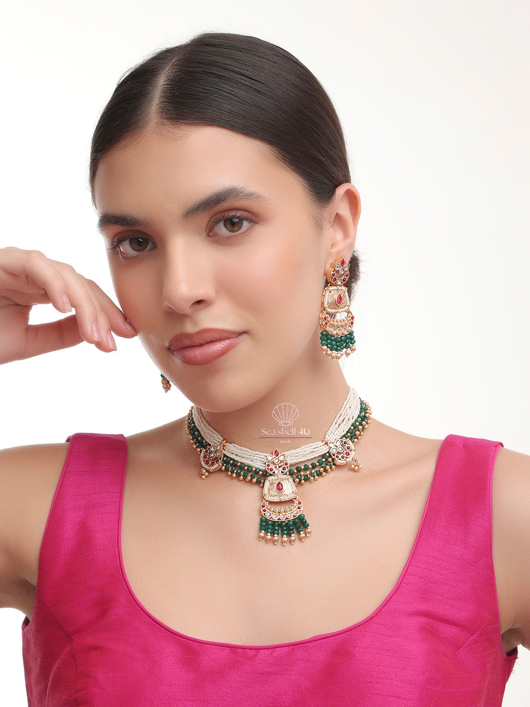 Heritage Harmony Necklace Set | Front View | SeaShell4U Jewels