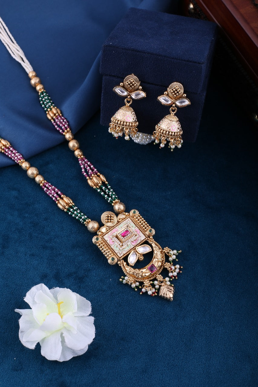 Kundan Necklace Set For Women