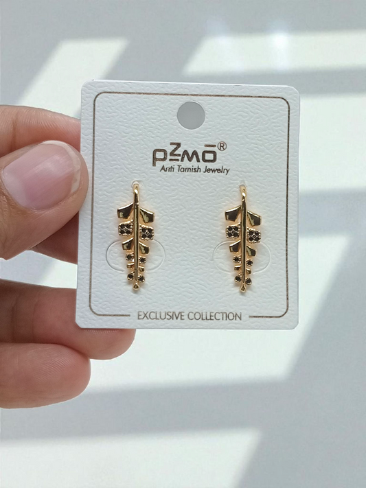 Black & Gold Brass Premium & Elegant Earrings For Women