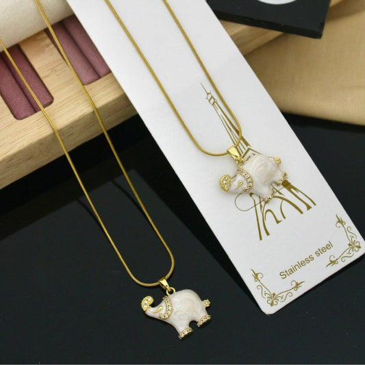 Korean Elephant Necklace charming || Seashell4u