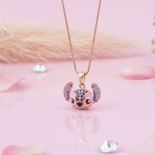 Korean pink charming and elegant necklace || Seashell4u