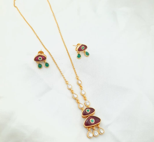 Graceful Darling Delicate Necklace Set | Front Design | SeaShell4U Jewels