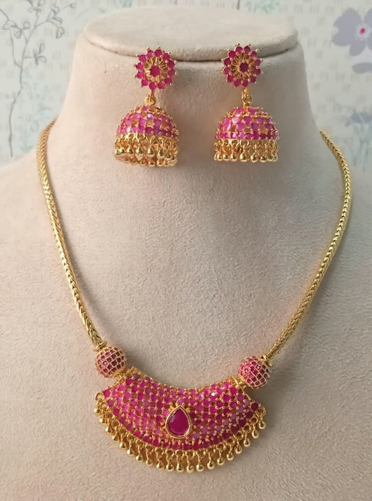 Traditional RaniHaar Necklace | Front View | SeaShell4U Jewels