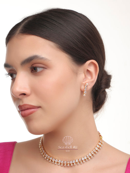 Premium Timeless Grace Necklace Set | Front View | SeaShell4U Jewels