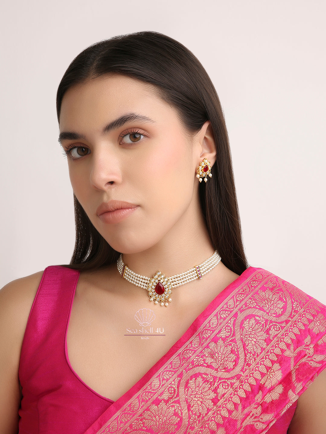 Regal Rajputana Haar | Front Design | SeaShell4U Jewels