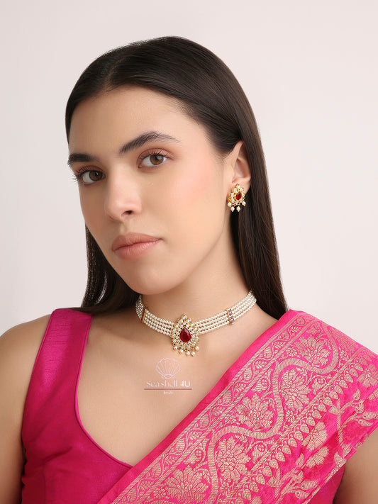 Regal Rajputana Haar | Front Design | SeaShell4U Jewels