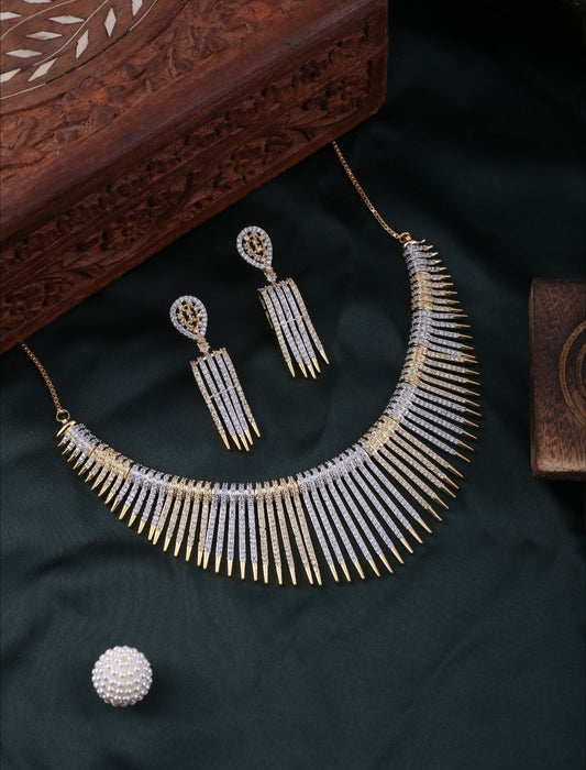 Dazzling Diamond Necklace Set For Women