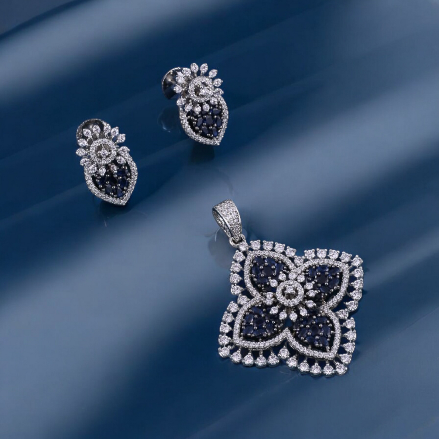 Dazzling Diamond Pendant Set for Women