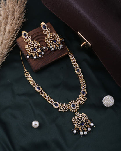 Dazzling Diamond Necklace Set For Women