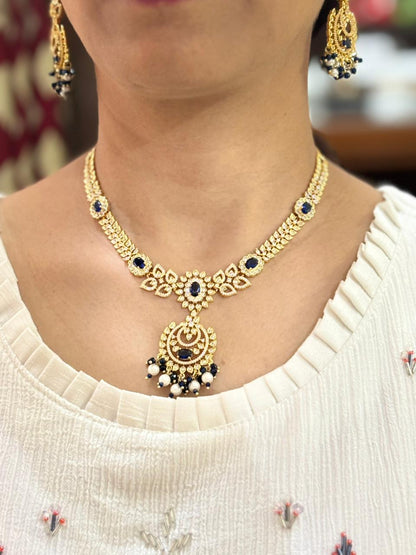 Dazzling Diamond Necklace Set For Women