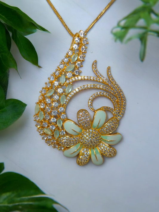 Gold Brass Premium & Elegant Pendant For Women