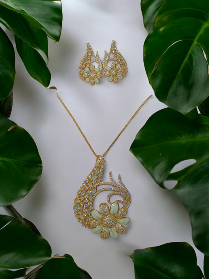 Gold Brass Premium & Elegant Pendant For Women