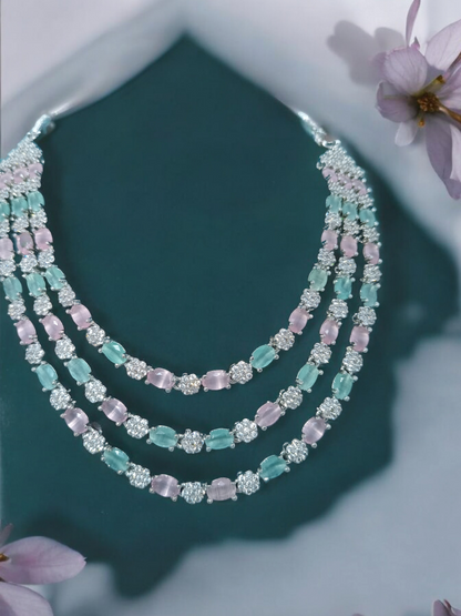 Dazzling Diamond Necklace Set For Women