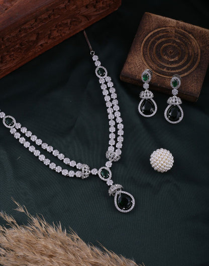 Gold Brass Premium & Elegant Pendant Set For Women