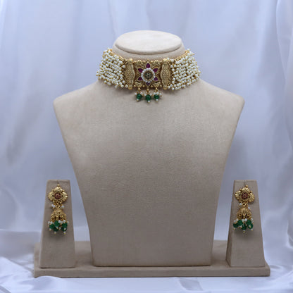 SwarnaMoti - Pearl Necklace Set For Women