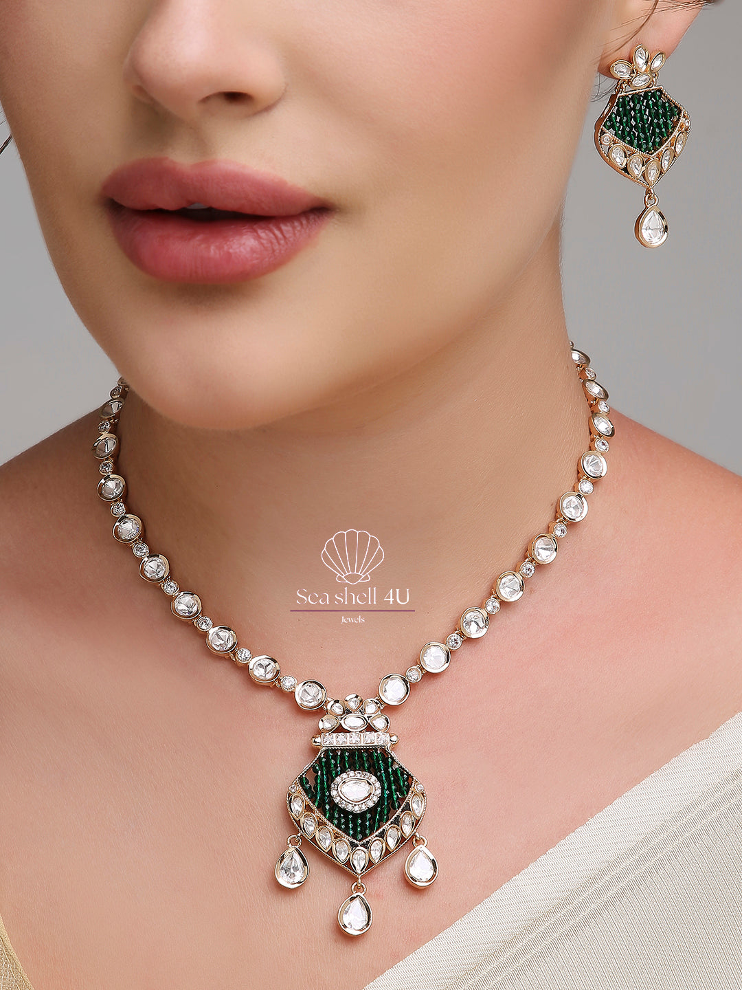 Rose Gold Brass Premium & Elegant Necklace For Women