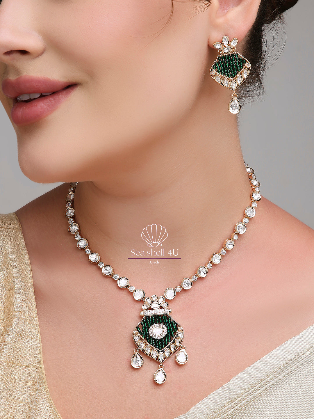 Rose Gold Brass Premium & Elegant Necklace For Women