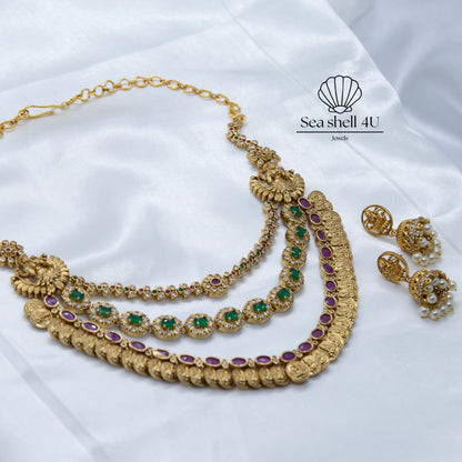 Shringarika Temple Necklace Jewellery Set