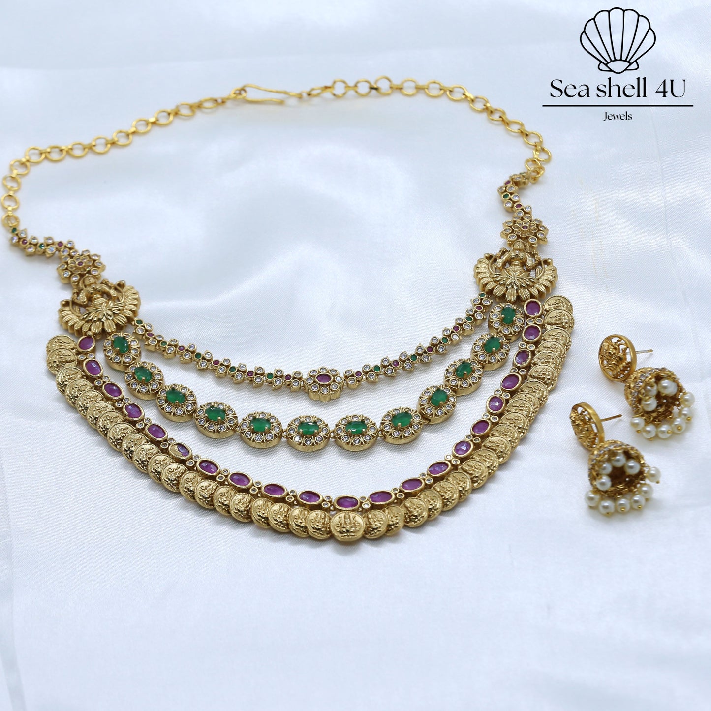 Shringarika Temple Necklace Jewellery Set