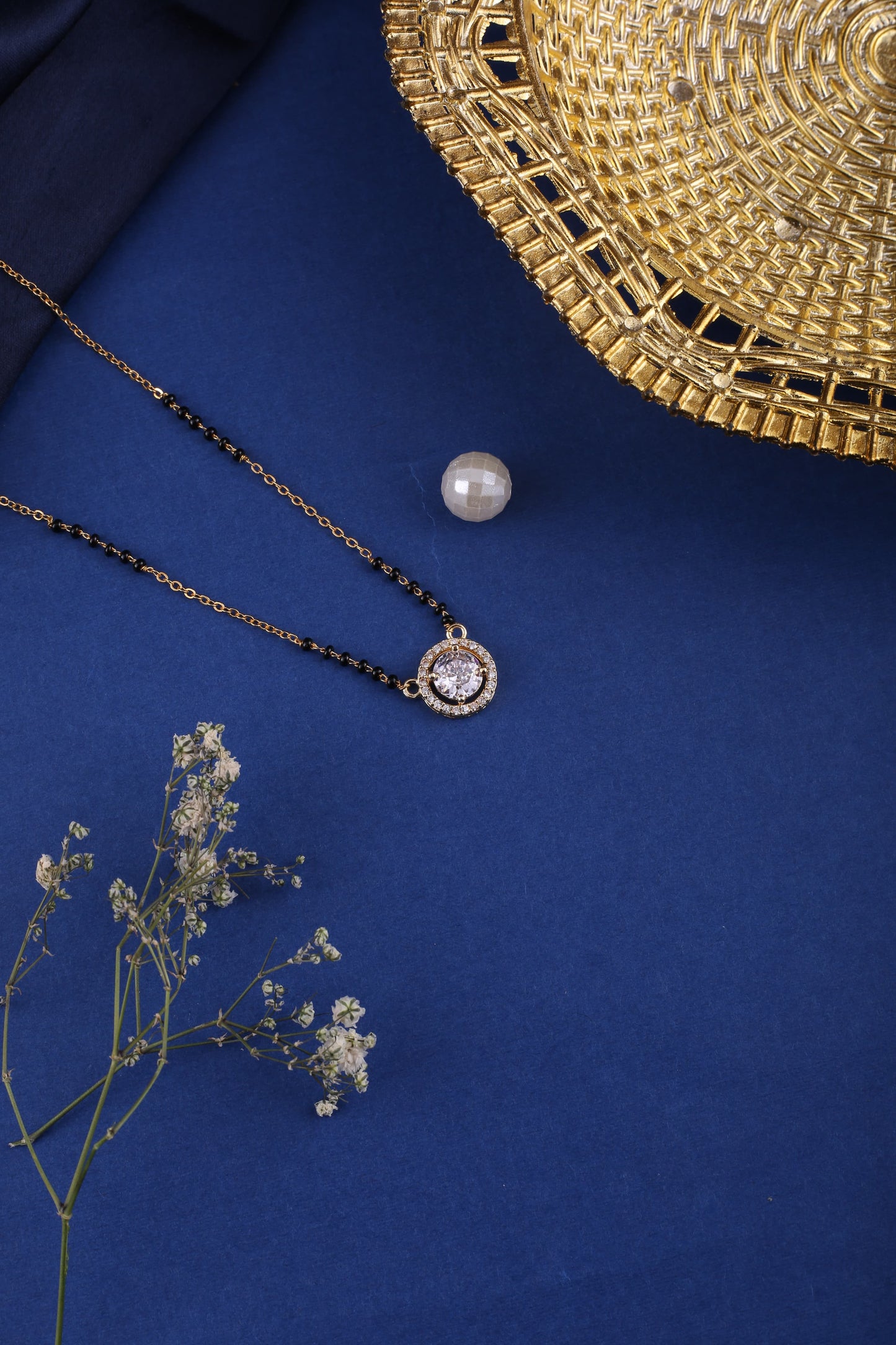 Gold Brass Premium & Elegant Mangalsutra Pendant For Women