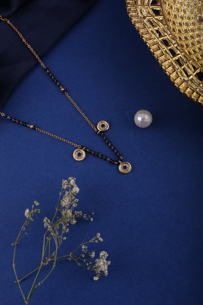 Gold Brass Premium & Elegant Mangalsutra Pendant For Women