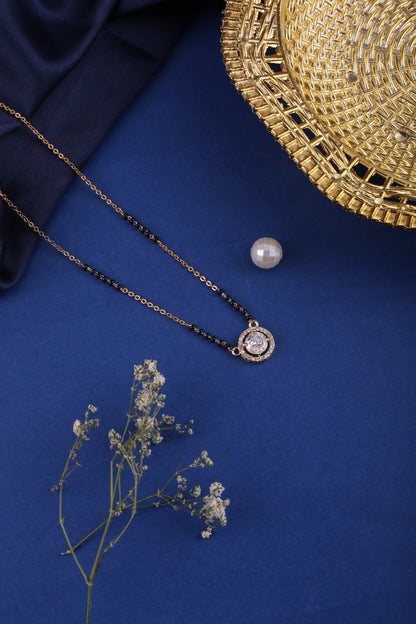 Gold Brass Premium & Elegant Mangalsutra Pendant For Women