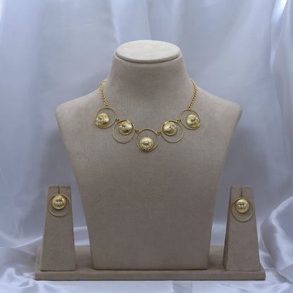 Gold Brass Premium & Elegant Kundan Set For Women
