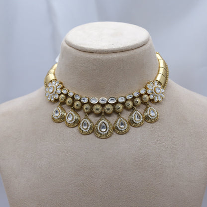 Original Kundan Necklace Set - Rajwadi Collection
