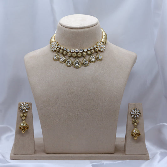 Original Kundan Necklace Set - Rajwadi Collection