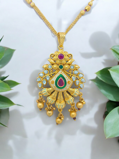 Gold Brass Premium & Elegant Kundan Set For Women