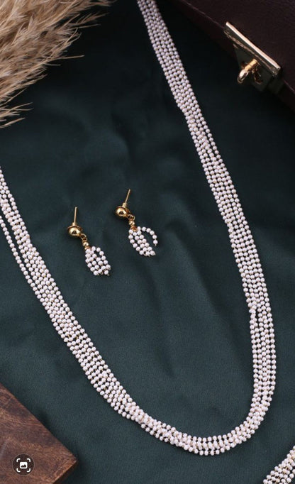 Micro Pearl Necklace  Bracelet Set